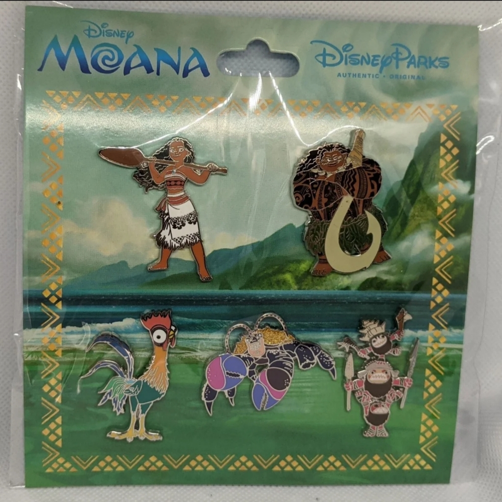 Moana Disney Pins In Package